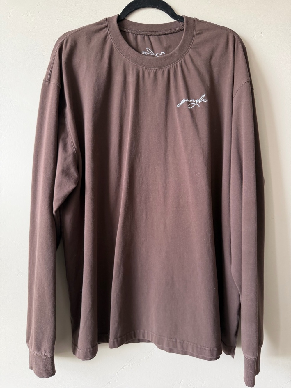 YoungLA Men’s Size: XXL Embroidered Logo Long Sleeve